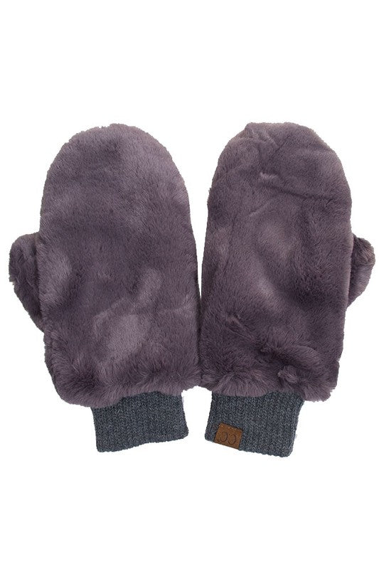 FAUX FUR WINTER MITTENS/ GLOVES Threads & Co