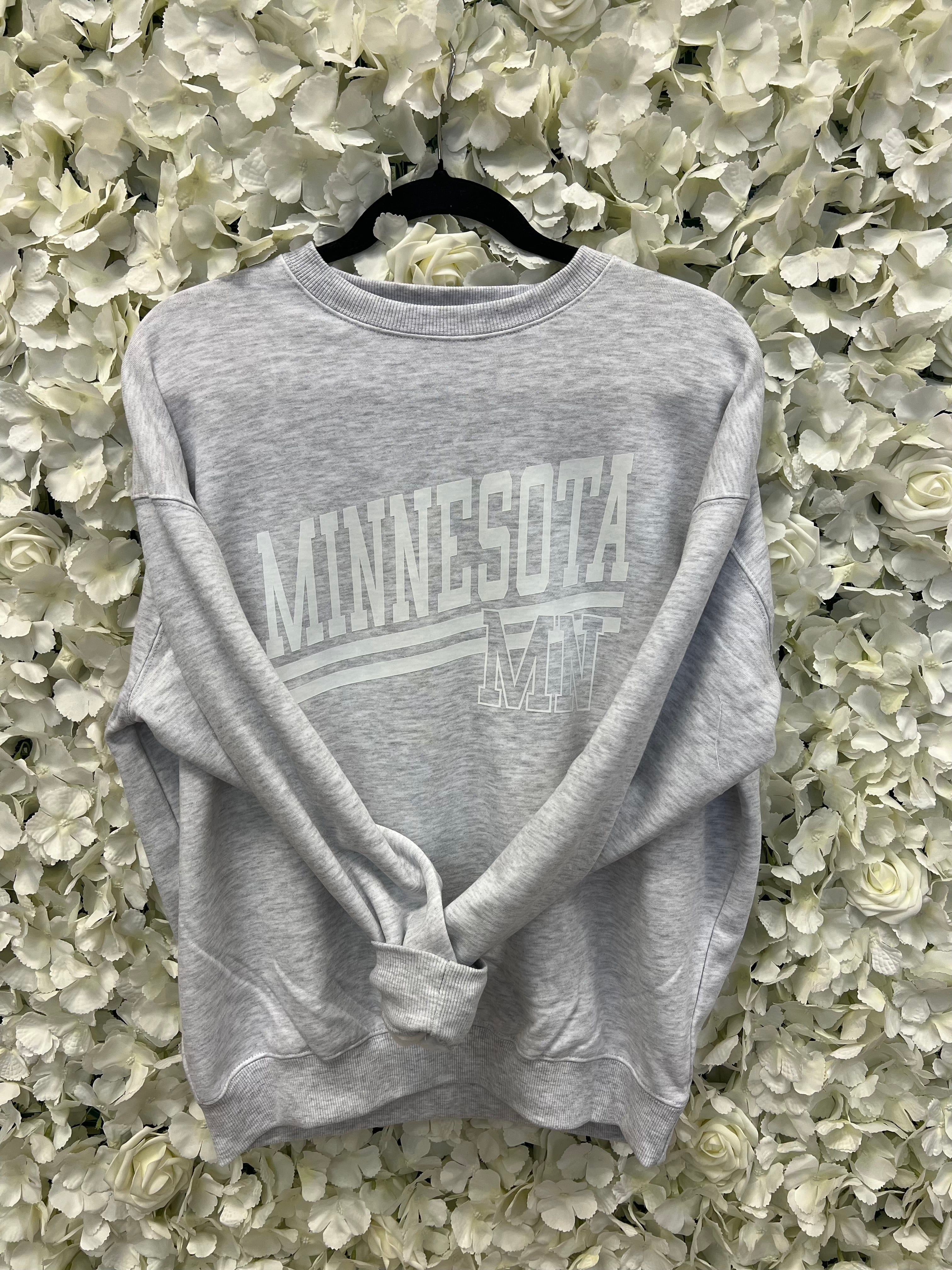 MINNESOTA MN GREY CREW SWEATSHIRT