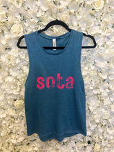 Load image into Gallery viewer, SOTA TANK (Heather teal &amp; Pink)