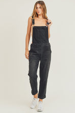 Load image into Gallery viewer, RISEN: BLACK OVERALLS JEANS