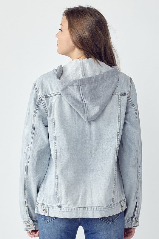 RISEN: LIGHT DENIM TRUCKER JACKET
