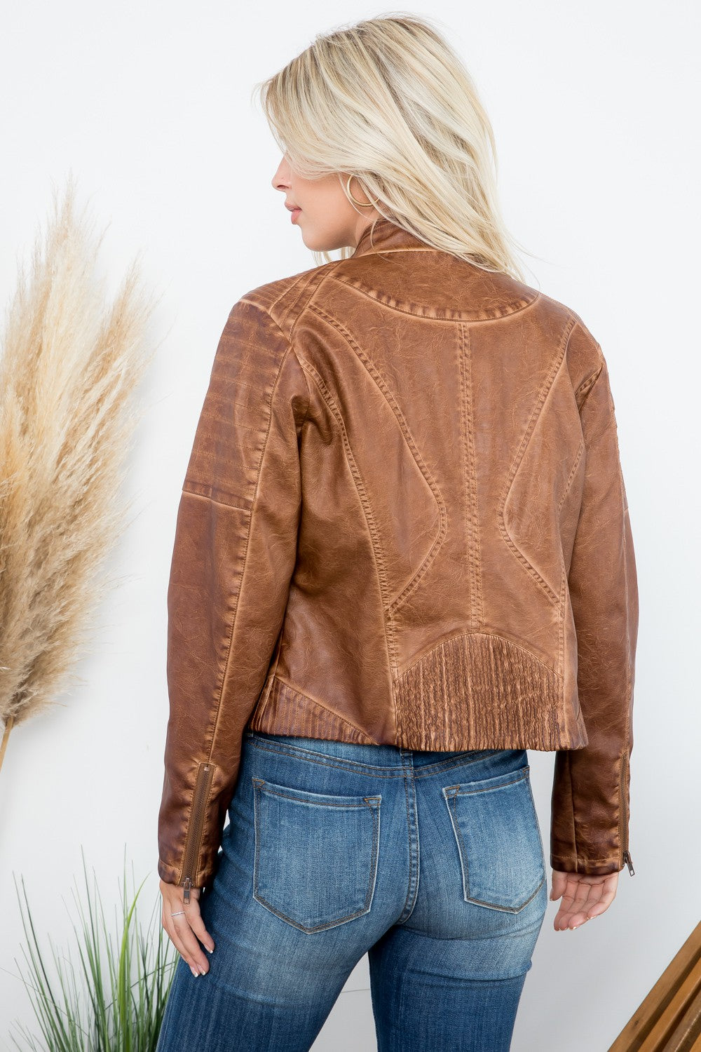 Tan Motto Jacket