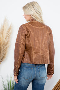 Tan Motto Jacket