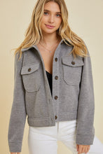 Load image into Gallery viewer, GREY CROPPED JACKET