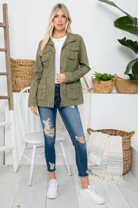 Olive Anorak Jacket