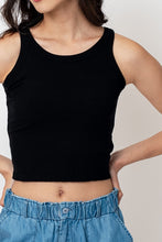 Load image into Gallery viewer, PADDED TANK TOP (BLACK)