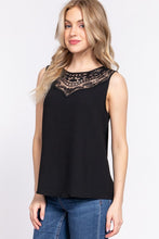 Load image into Gallery viewer, BLACK LACE TANK