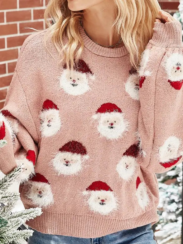 Pink Santa Claus Sweater