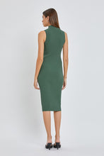 Load image into Gallery viewer, GREEN RIBBED DRESS