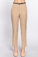 Load image into Gallery viewer, KHAKI BELTED PANT