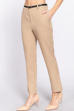 Load image into Gallery viewer, KHAKI BELTED PANT