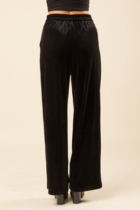 BLACK VELVET PANTS