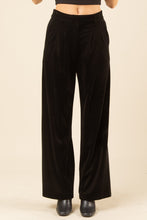 Load image into Gallery viewer, BLACK VELVET PANTS