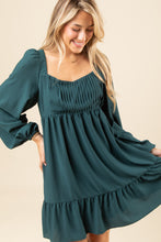 Load image into Gallery viewer, TEAL PLEATED DRESS