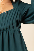 Load image into Gallery viewer, TEAL PLEATED DRESS