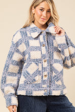 Load image into Gallery viewer, BLUE PLAID SHACKET (all sales final)