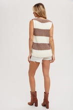 Load image into Gallery viewer, SLEEVELESS SWEATER TOP | COCO STRIPED