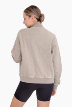 Load image into Gallery viewer, QUILTED TAUPE BOMBER JACKET