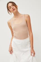 Load image into Gallery viewer, BASIC SCOOP NECK TANK BODYSUIT (NUDE)
