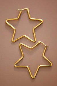 Star Hoop Earings