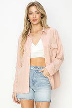 Load image into Gallery viewer, RISEN: PINK OVERSIZED TENCEL TOP