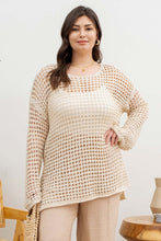 Load image into Gallery viewer, NATURAL CROCHET PULLOVER
