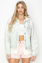 Load image into Gallery viewer, OVERSIZED DENIM HOODIE JACKET