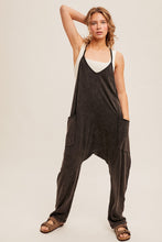 Load image into Gallery viewer, BLACK WASHED OVERSIZED ROMPER