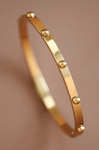 Gold Steel Bangle