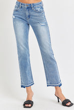 Load image into Gallery viewer, RISEN: MID-RISE STRAIGHT - UNEVEN HEM JEANS