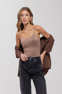 CAMI BODYSUIT | TAUPE