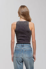 Load image into Gallery viewer, CHARCOAL RIBBED TANK