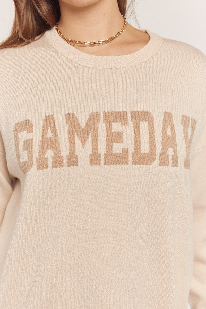 Tan Gameday Sweater