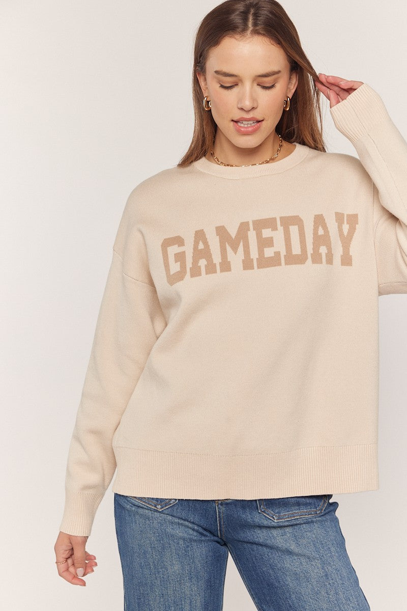 Tan Gameday Sweater