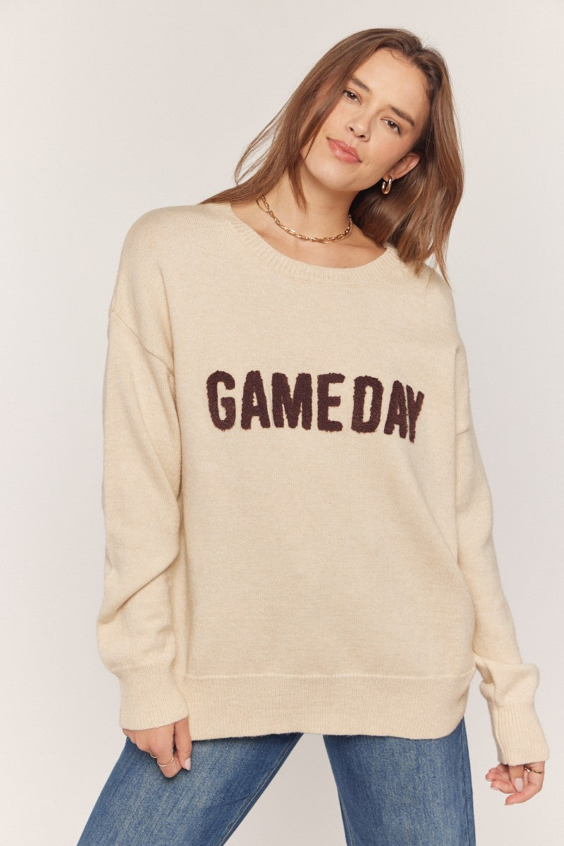 Embroidered Gameday Sweater