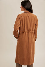 Load image into Gallery viewer, DRAWSTRING WAIST DRESS OR JACKET | CARAMEL