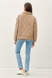 TAUPE QUILTED JACKET