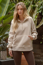 Load image into Gallery viewer, KHAKI QUARTER ZIP