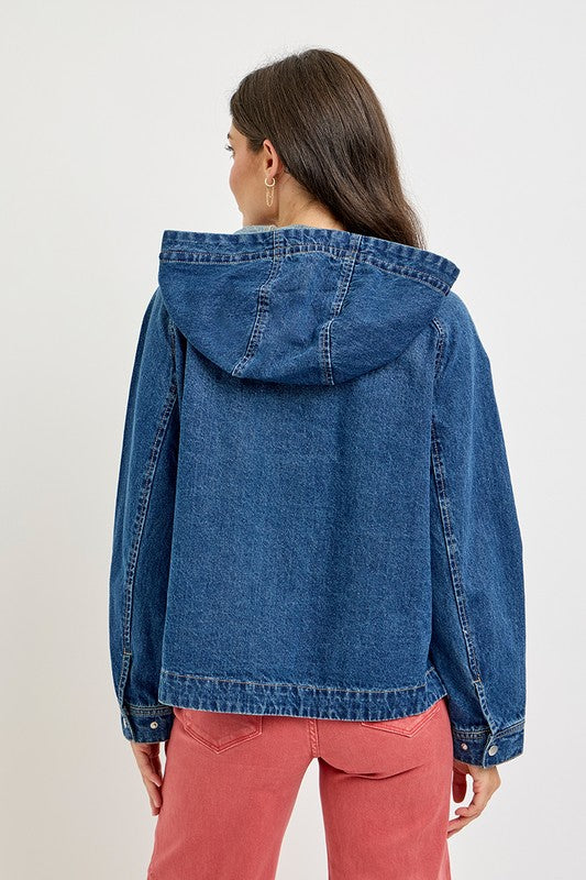 Risen Oversized Reglan Sleeve Jacket with Hood