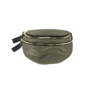 DOUBLE ZIPPER FANNY PACK