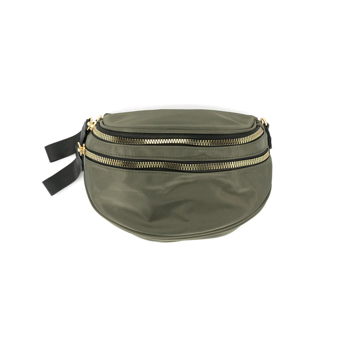 DOUBLE ZIPPER FANNY PACK