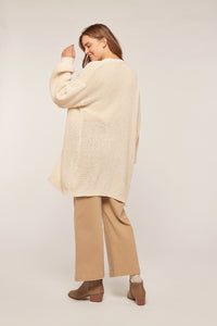 Tan Chunky Oversized Cardigan