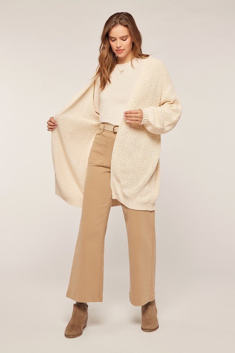 Tan Chunky Oversized Cardigan