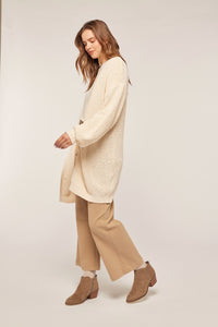 Tan Chunky Oversized Cardigan