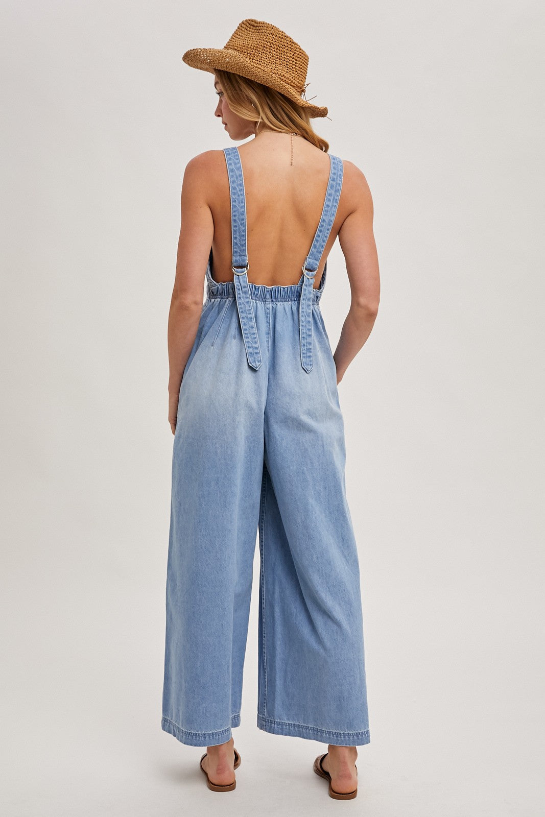 DENIM OVERALL ROMPER