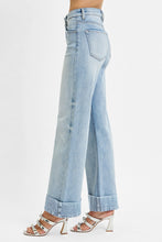 Load image into Gallery viewer, RISEN: Tummy Control High Rise Ankle Wide Cuffed Jeans