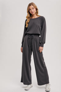 Ash Wide Neck Off The Shoulder Knit Romper