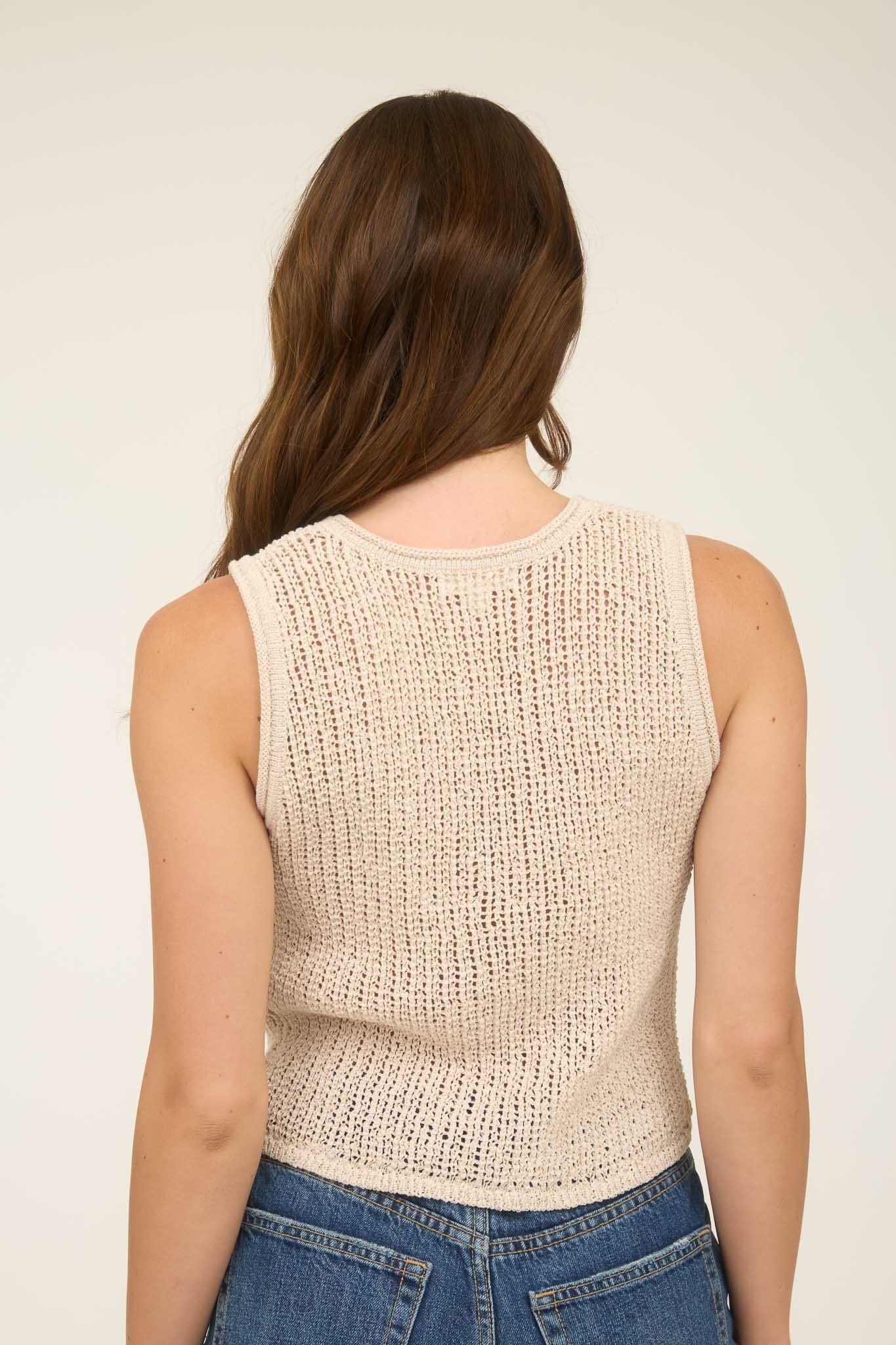 Vneck Crochet Tank