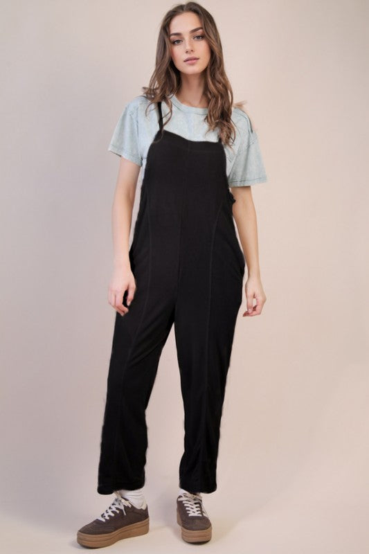 Black Fleece Romper