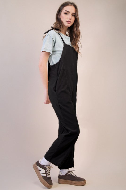 Black Fleece Romper